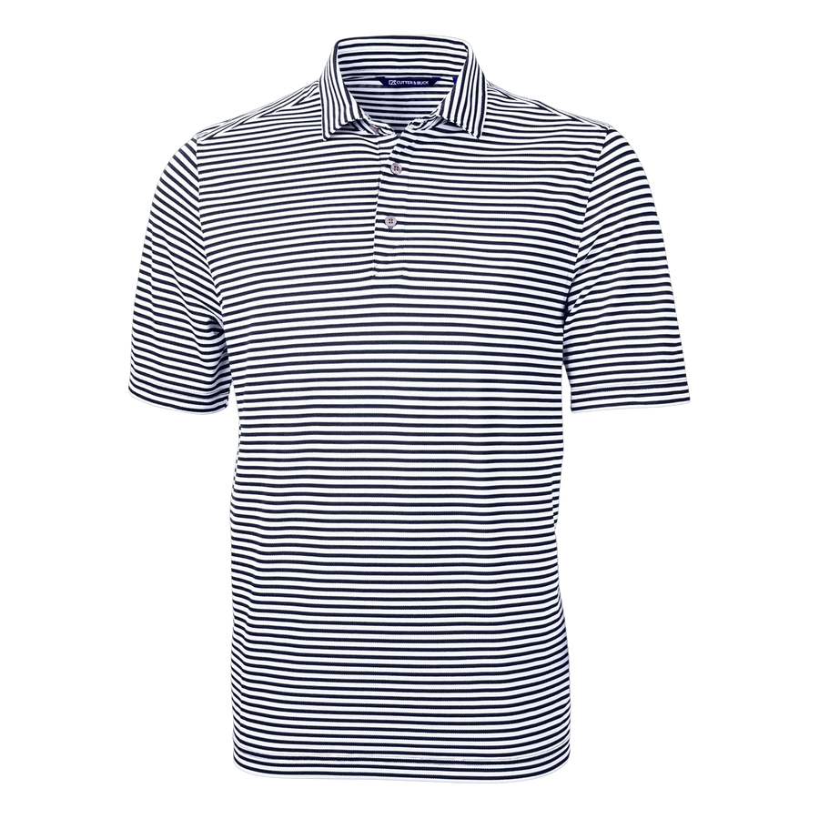 Eco Pique Stripe Polo